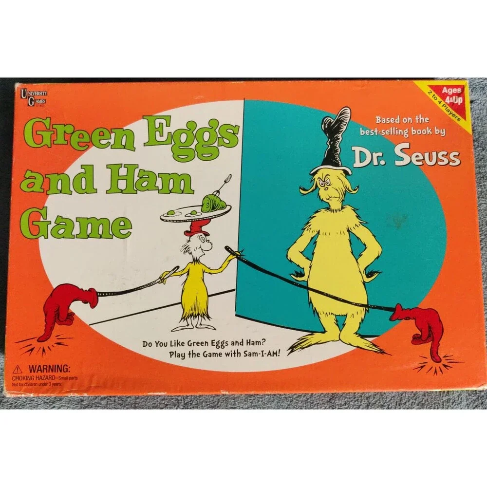 Dr. Seuss Green Eggs and Ham Board Game Vintage Complete